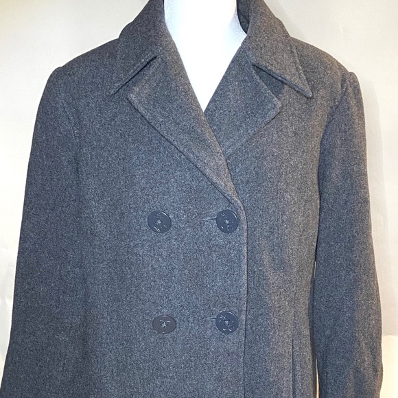 Centigrade Women’s Charcoal Gray Wool Pea Coat Med - Picture 8 of 9